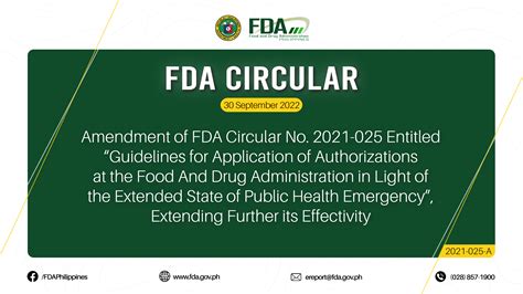 fda registration philippines|FDA Circular No.2021.